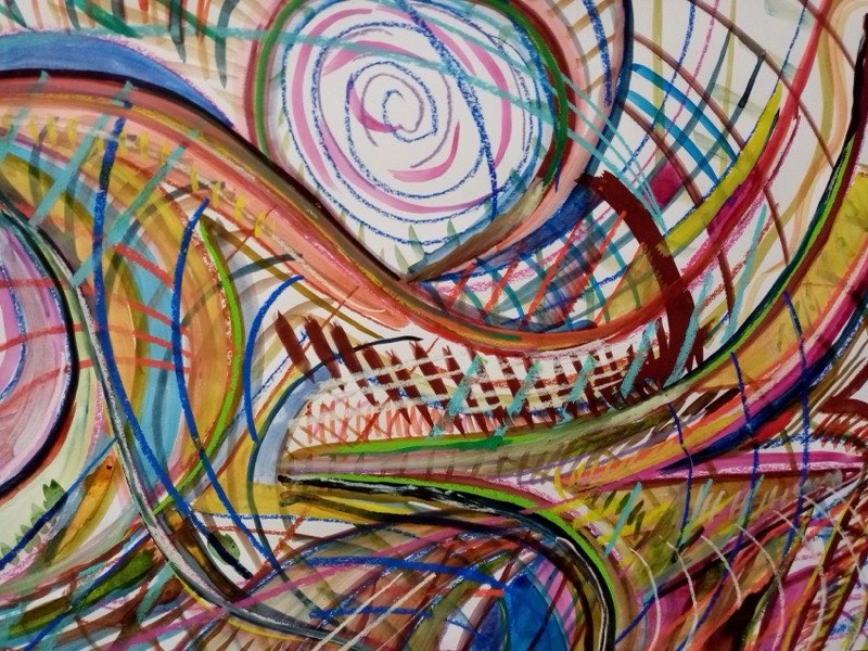 Colour drawing by David De Henau